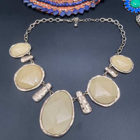 Statement Fashion Necklace Jewelry Lot of 5 Bib Choker Floral Boho Styles