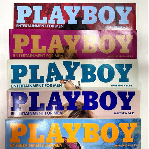 Playboy Magazine Lot 1995 Nancy Sinatra Tahnee Welch 5 Issues See Photos