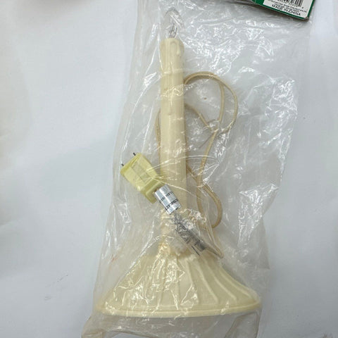 Vintage Christmas Window Candle Lamp Lot 10 Electric Cream Plastic NOS 120V
