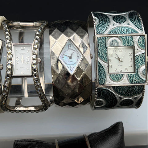Narmi Avenue Persona Fashion Cuff Bangle Watches Variety Jewelry Lot of 10