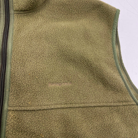 Patagonia Men's Green Synchilla Fleece Full Zip Vest Sz XL