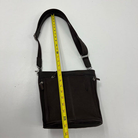 Gun Tote'n Mamas Brown Leather Concealed Carry Crossbody Shoulder Bag Purse