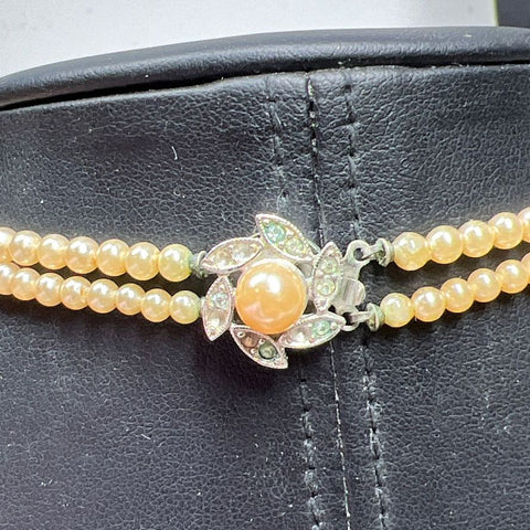 Vintage Deltah Faux Pearl Necklace