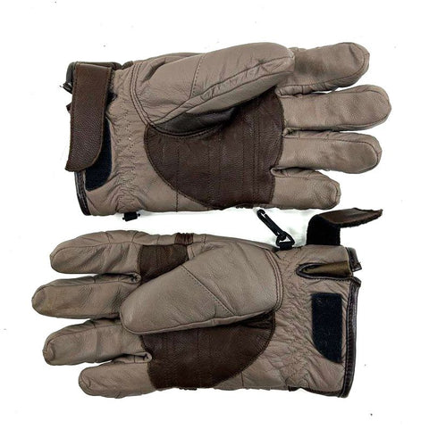 The North Face Brown Taupe Leather Ski Gloves Padded Size L
