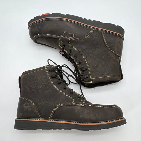 Brunt Marin 6" Soft Toe Brown Leather Work Boots Men's Size 16M