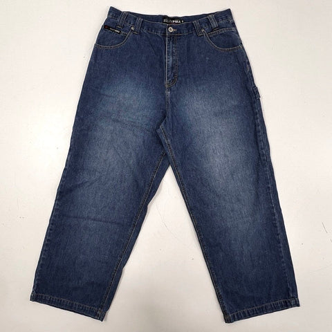 Vintage Y2K Southpole Baggy Carpenter Denim Jeans Blue Skater Sz 36x30