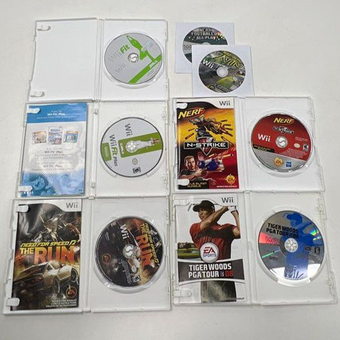 Wii Fit Need for Speed Tiger Woods 7 Nintendo Wii Game Lot