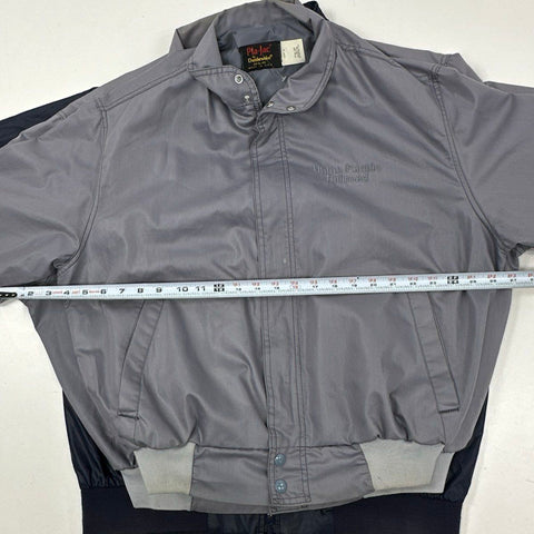 Vintage 90s Pla-Jac Union Pacific Railroad IZOD Men's Jacket Lot Gray Navy Sz XL
