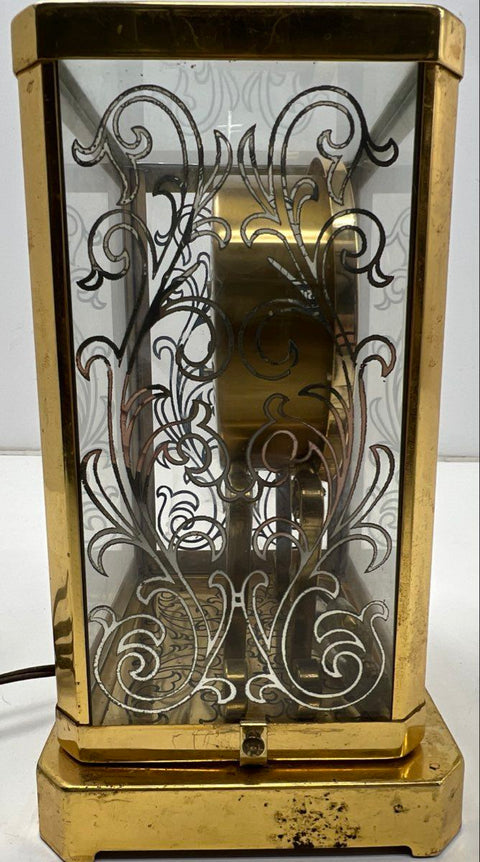 Vintage Mastercrafters Electric Anniversary Style Clock Model 533 Brass Tone