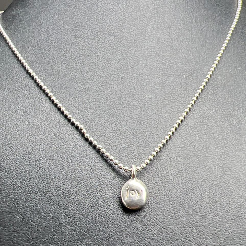 925 Sterling Silver Joy Charm Necklace