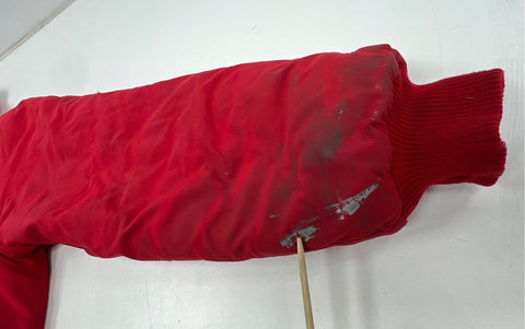 Vintage 90s DeLong Iowa State Cyclones Hooded Quilted Jacket Made USA Sz L