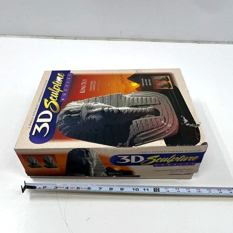 Milton Bradley 3D Sculpture Puzzle King Tut 163 Layer Vintage 1995 Open Box