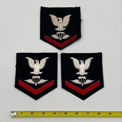 US Navy Parachute Rigger Petty Officer 3rd Class Patches Lot 3 Vintage WW2