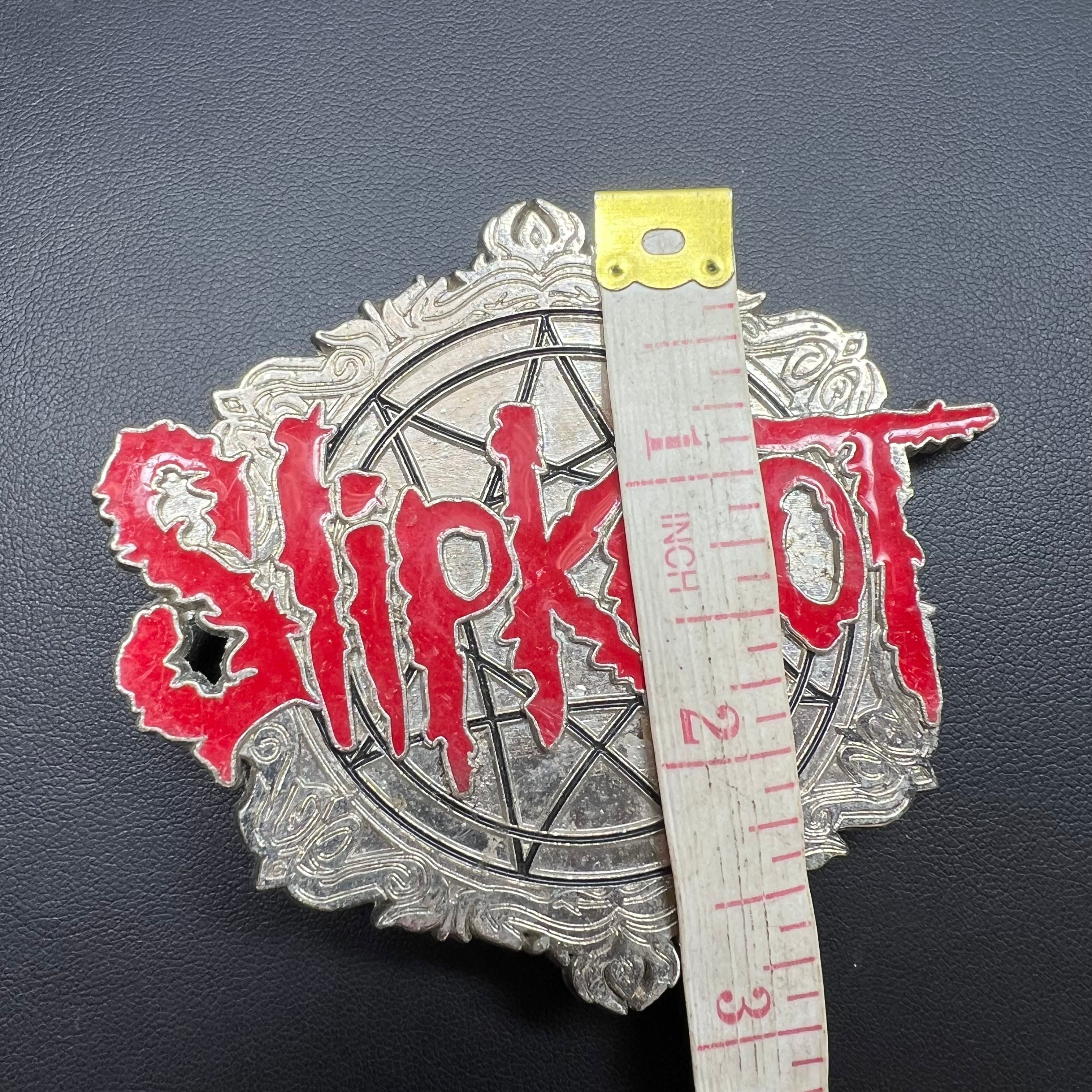 SLIPKNOT Belt Buckle Merchandising Logo Star Silver Tone Belt Buckle