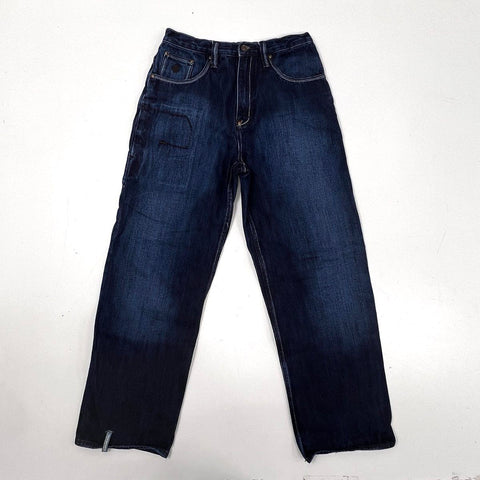 Vintage Y2K Rocawear Men's Dark Wash Baggy Denim Jeans Sz 32x34
