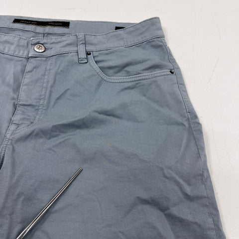 Teleria Zed Men's Gray Dyed Touch Pants Made in Italy Sz 34