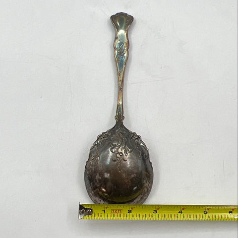 1847 Rogers Bros Vintage Pattern Silver Plate 8.25" Serving Spoon Grape Vine