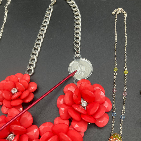 Sisi Amber Legacy Charming Charlie Necklace Lot 9 Husker Statement Jewelry