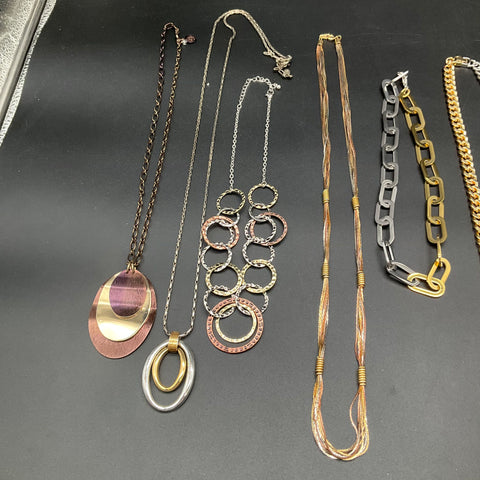 Liz Claiborne Coldwater Creek Fashion Jewelry Lot 11 Necklaces Statement Styles