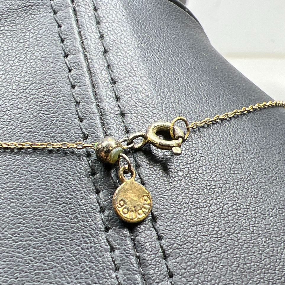 Gorjana Gold Tone Leafy Pendant Necklace