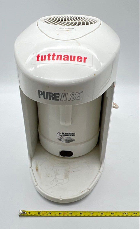 Tuttnauer Purewise Countertop Water Distiller Unit with 4 Filter Pods and Lid