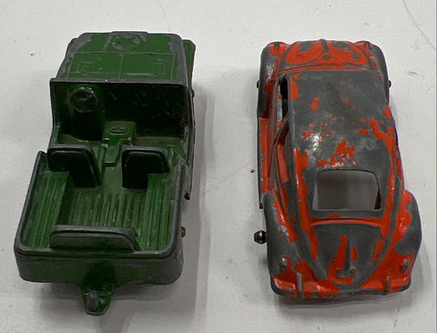 Tootsietoy Diecast Vehicle Lot 5 Cars Trucks Vintage Jeep Beetle