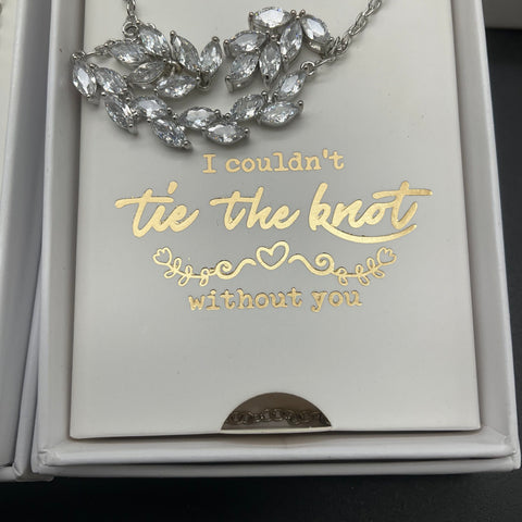 DHQH Jewelry Bridesmaid Tie The Knot Necklace Earring Sets Jewelry Lot of 11 NIB