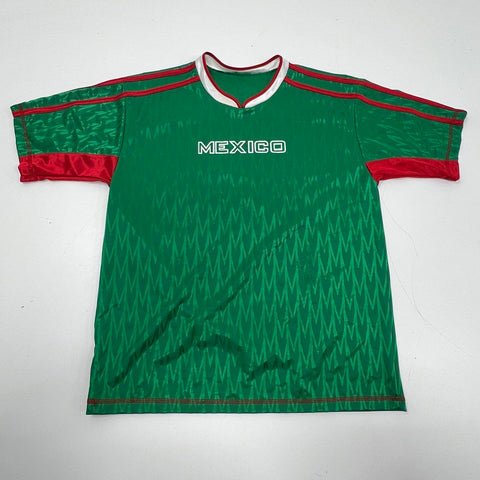 Fantex Green Vintage 90s Mexico Soccer Jersey Men's Size L