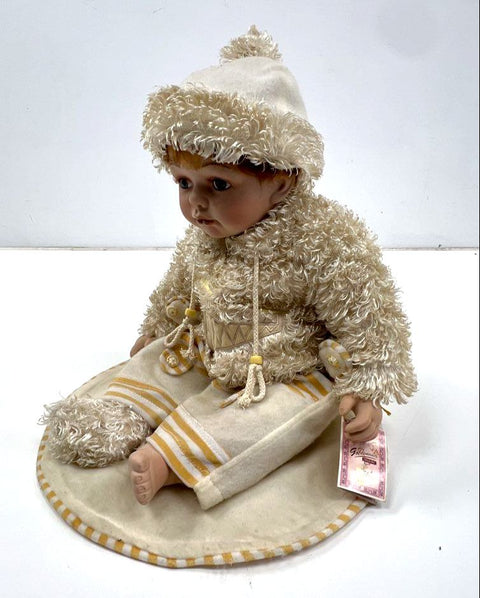 Goldenvale Artists Jasper Collectible Porcelain Doll 16 Inch With COA and Mat