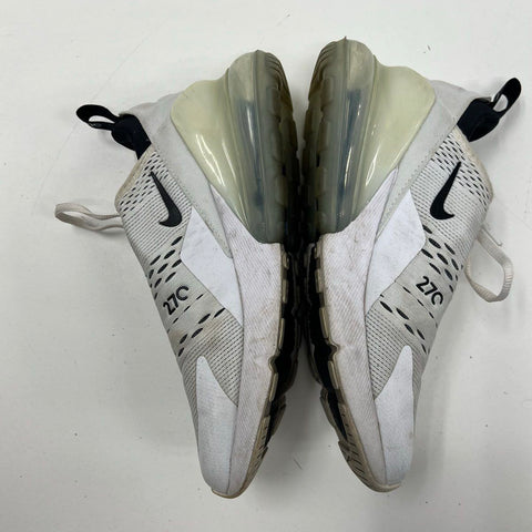 Nike Air Max 270 White Black Lifestyle Running Sneakers Womens Size 7