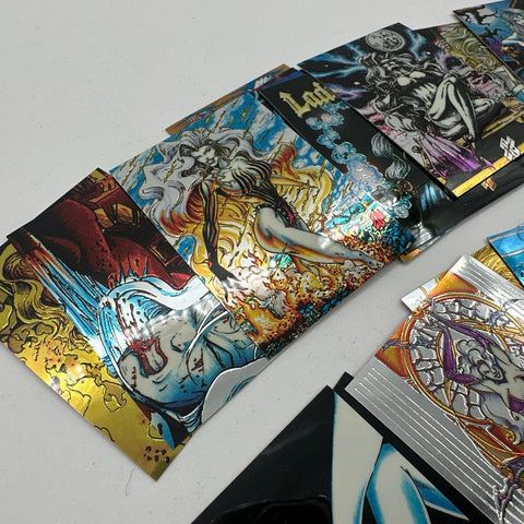 Lady Death Chromium Trading Card Lot 1994 Chaos Comics Approximately 50 Cards