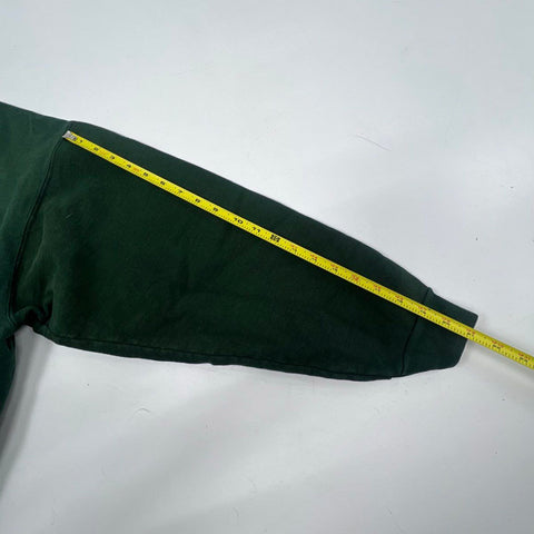 Vintage Y2K Sean Jean Men's Green Embroidered Signature Crewneck Sweatshirt XL