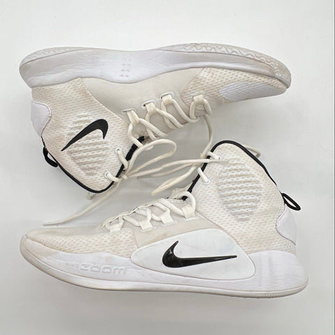 Nike Hyperdunk X Mid White Black Basketball Shoes Men's Size 10.5