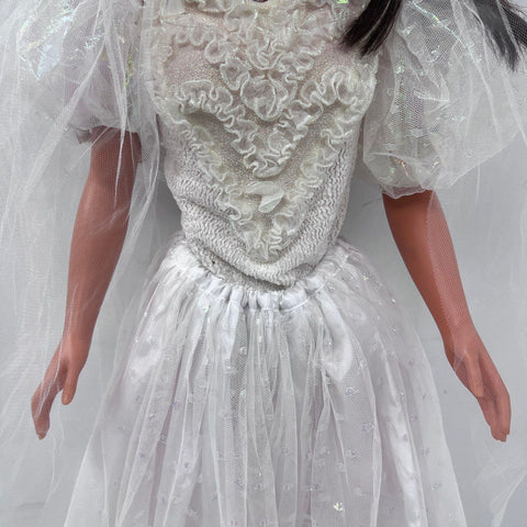Barbie Mattel My Size Bride Doll 3 Foot Tall Brunette Vintage 1990s With Veil