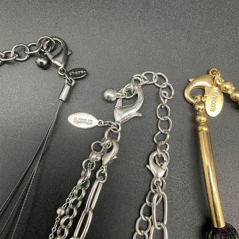 Chico's Jewelry Lot 5 Pieces Multi-Strand Beaded Necklaces Celestial Charms