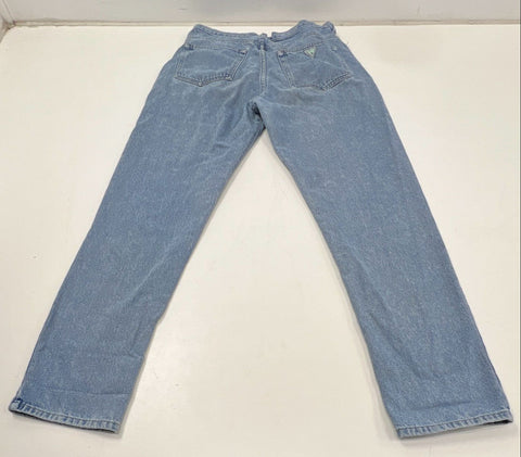 Vintage 90s Guess Men's Light Wash Straight Leg Jeans Made in USA 36x34