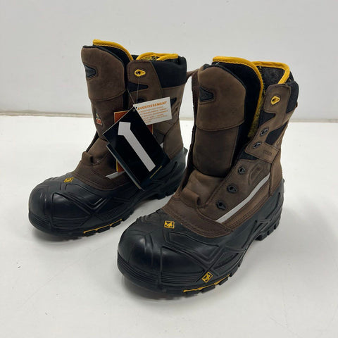 NWT Terra Crossbow XS Insulated Composite Toe Winter Work Boots Brown Size 10