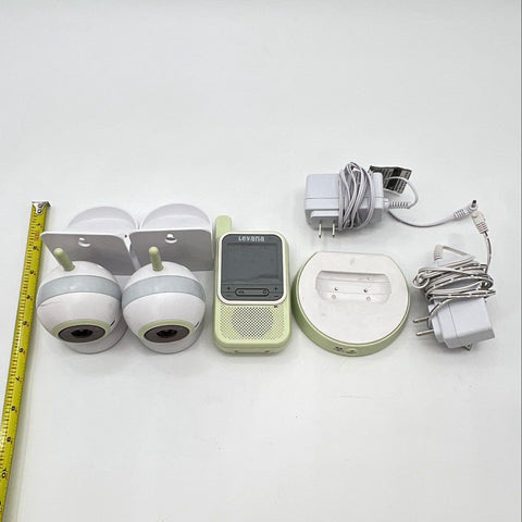 Levana LV-TW301 Digital Video Baby Monitor Set 2 Cameras Charging Base Tested