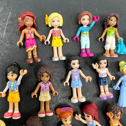 LEGO Cinderella Moana Elves +12 Friends Minidoll Figure Lot Authentic Mixed