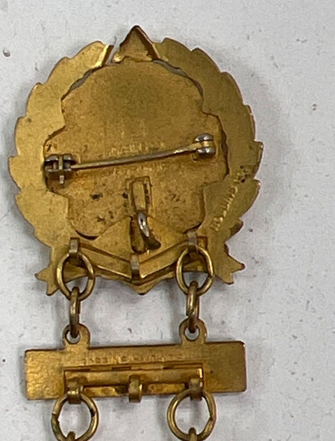 Lot of 2 Vintage Little's System Methodist Sunday School Enamel Pins 10 & 11 Yr
