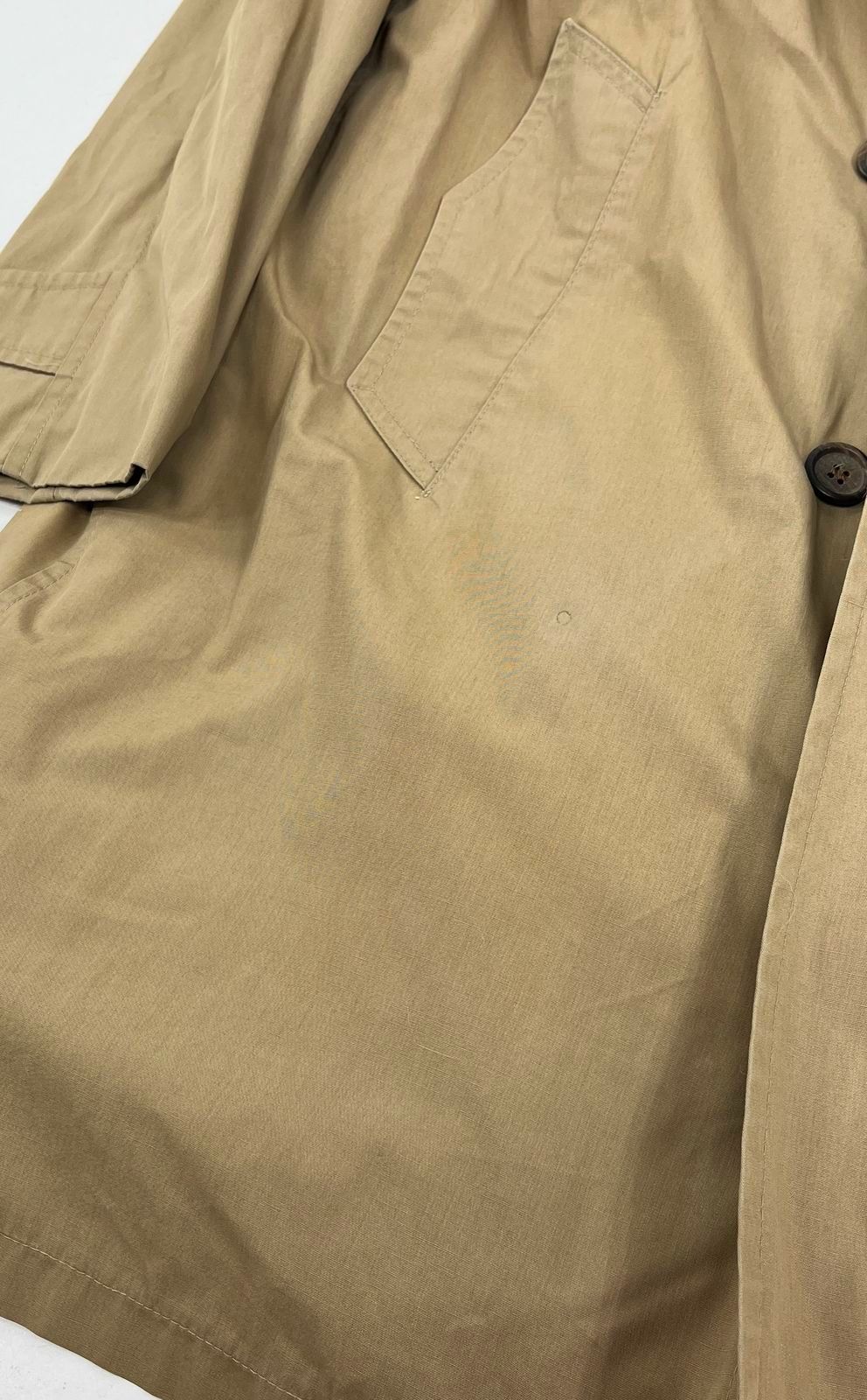Vintage 70s Botany Weathertopper Tan Sherpa Lined Trench Coat Men's Size 40