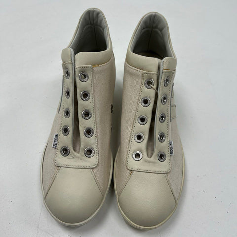 Rucoline Agile Jackie 226A GlitterNet Argento Cream High Top Sneaker Size 7