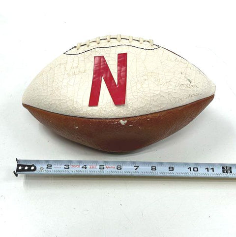 Vintage Wilson Nebraska Huskers NCAA College Football Signed Made in USA