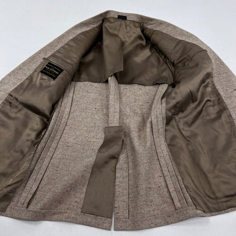 Vintage 70s Palm Clothing Suede Elbow Patch Tweed Sport Coat Blazer Sz 38