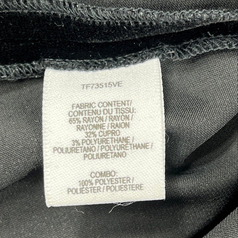 Derek Lam 10 Crosby Women's Black Velvet V-Neck Asymmetrical Dress Sz 4