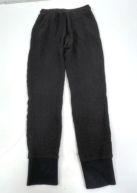 Nu Denmark Vie Black Gauzy Drawstring Joggers Trousers Women's XS NWT