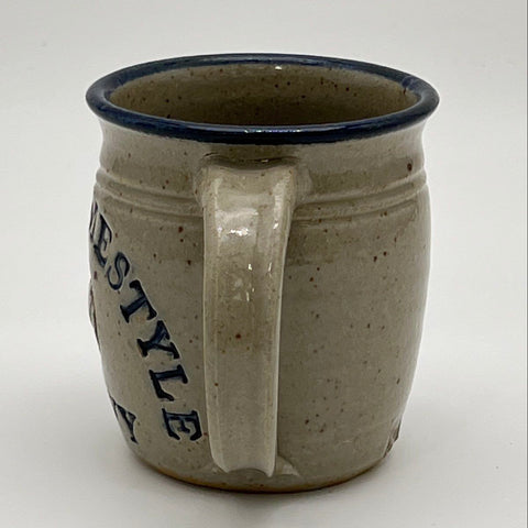 Heinz Homestyle Gravy Promotional Stoneware Mug Blue Speckled