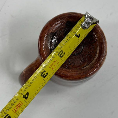 House of Marble Bucking Bronco Mug 2 Piece Set Brown Swirl Vintage