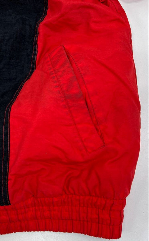 Vintage 90s Starter Nebraska Huskers NCAA Hooded Puffer Jacket Sz L