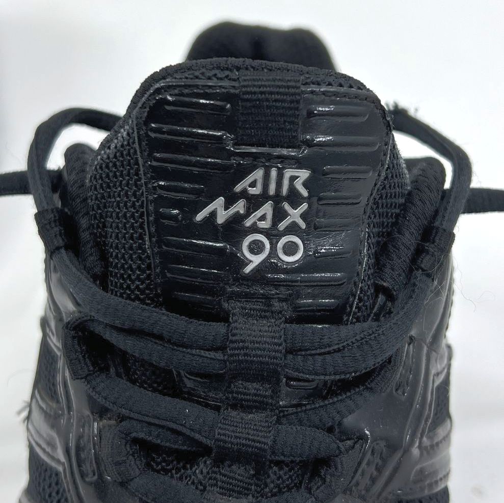 Nike Air Max 90 Current Triple Black Running Shoes 2008 Vintage Mens 8.5